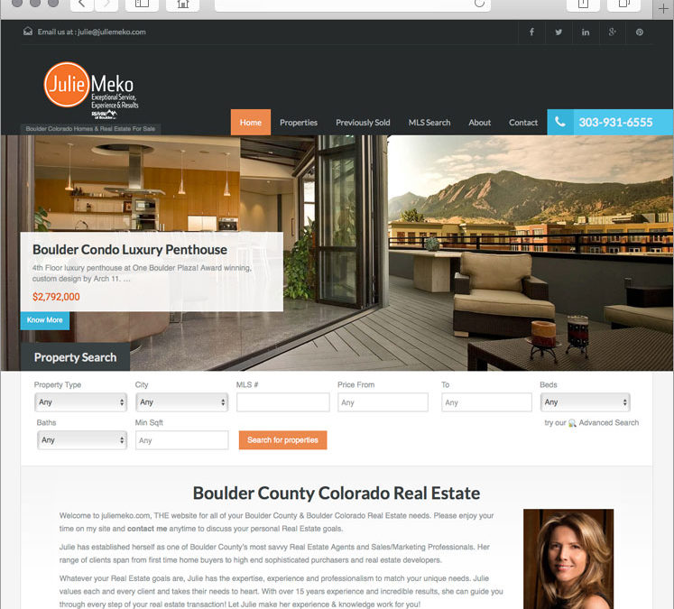 Boulder CO Real Estate Web Design