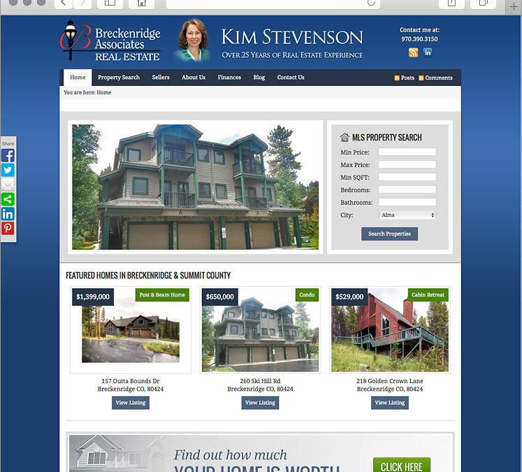Breckenridge Colorado Real Estate Web Design