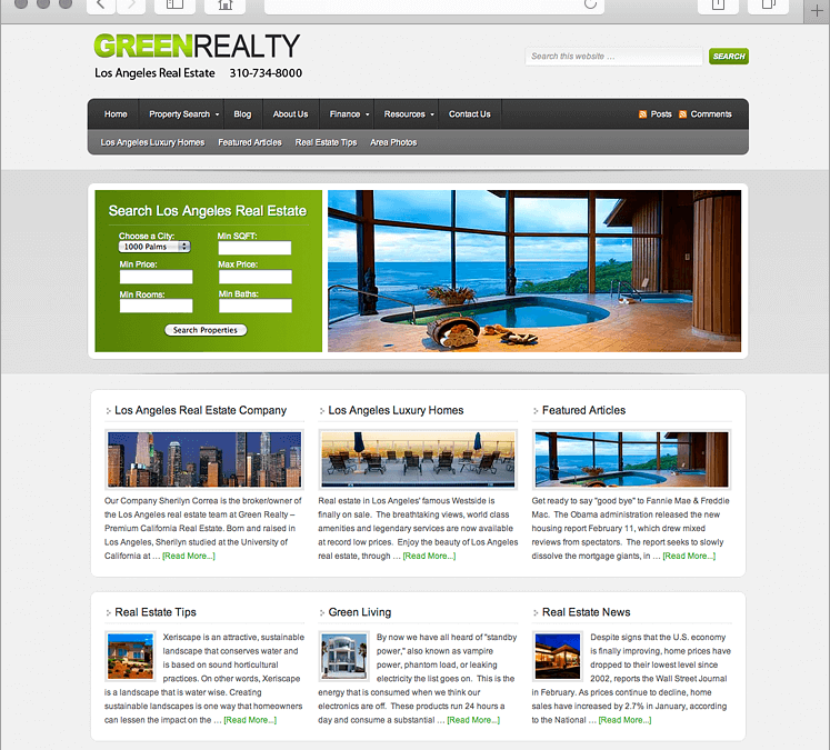 Los Angeles California Real Estate Company Website