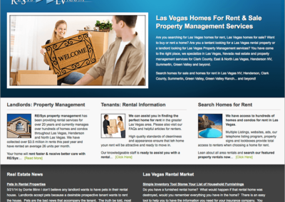 Las Vegas Property Management Company Website