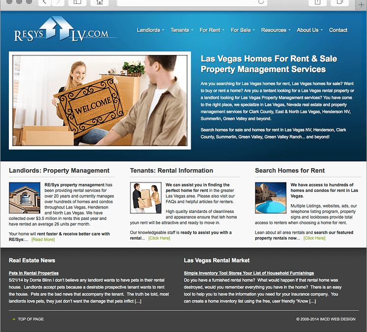 Las Vegas Property Management Company Website