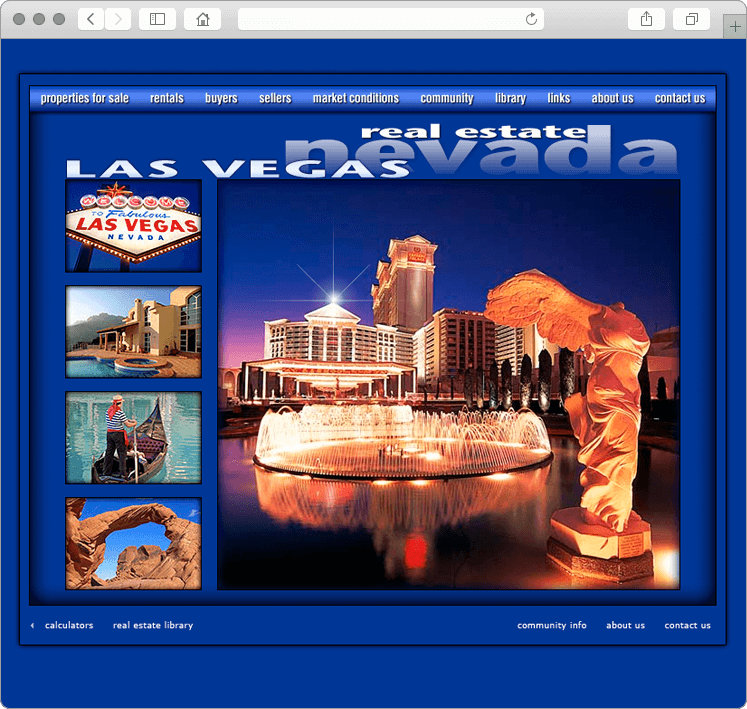 Las Vegas Nevada Real Estate Company Website Design Las Vegas Nevada Real Estate Company Website Design