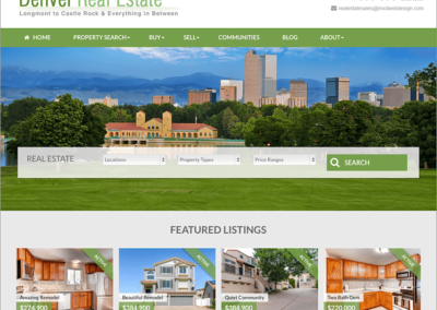 Denver Real Estate Brokerage Website Design