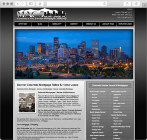 Denver Mortgage Homes Loans Website Design