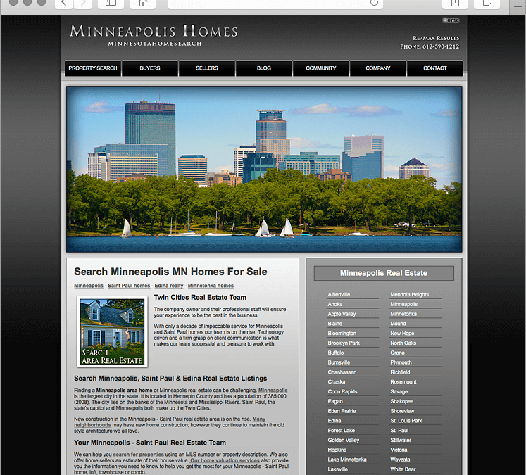 Minneapolis Home Search Real Estate Website