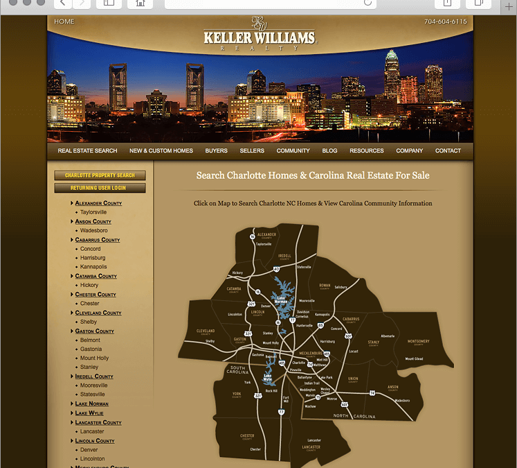 Charlotte North Carolina Real Estate Website Design