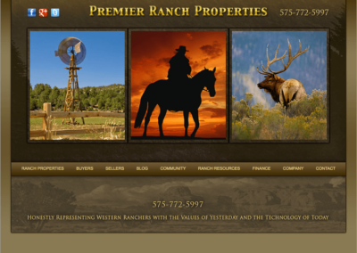 New Mexico Ranches Web Design