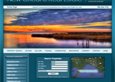 New Orleans Louisiana Real Estate Website Design