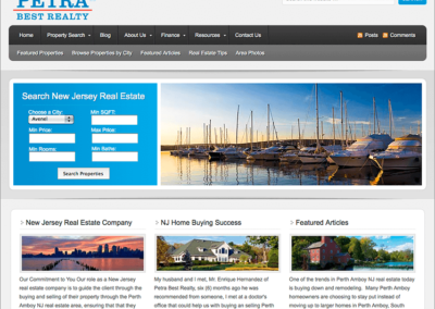 New Jersey Real Estate Company Website Design