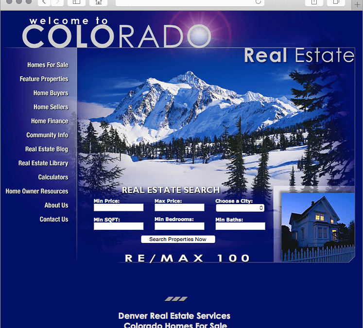 Denver Colorado REMAX Real Estate Company Website