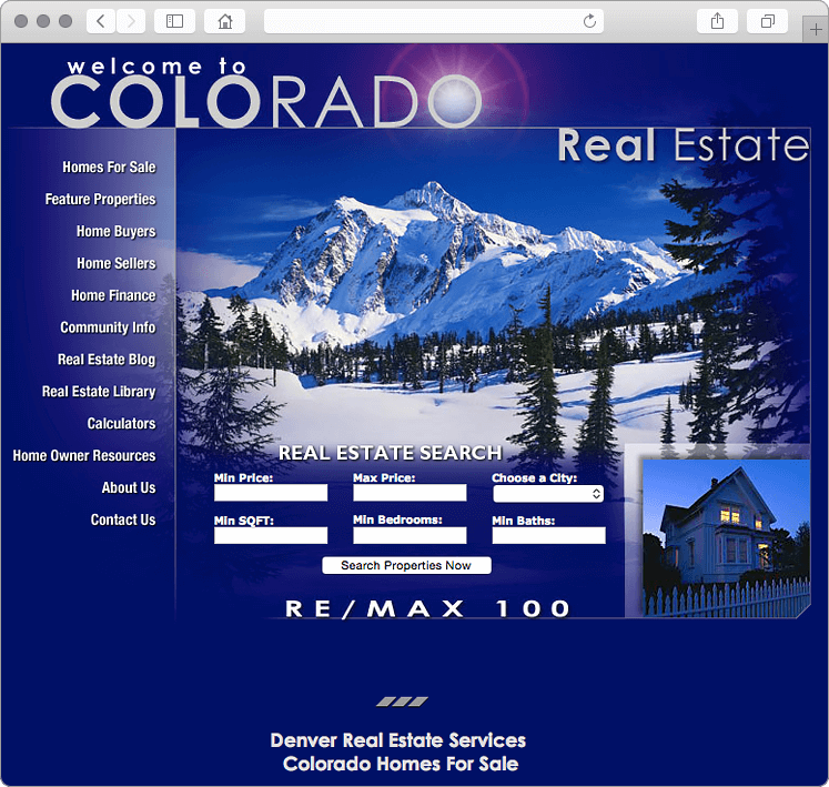 Denver Colorado REMAX Real Estate Company Website Design Denver Colorado REMAX Real Estate Company Website Design