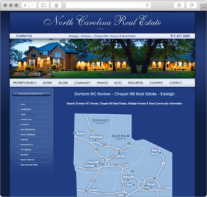 Raleigh Durham North Carolina Real Estate Website Design