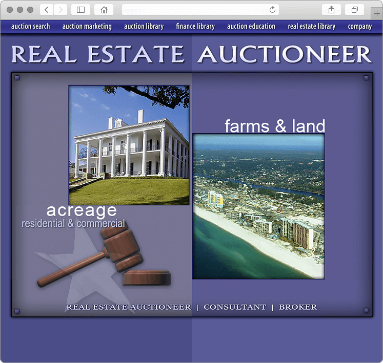 Real Estate Auctioneer Website Design