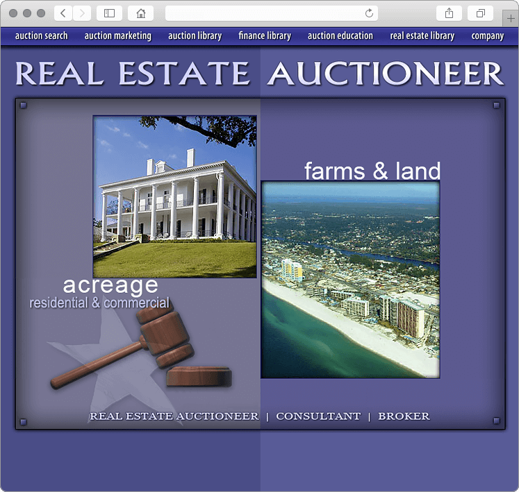 Real Estate Auctioneer Website Design Real Estate Auctioneer Website Design