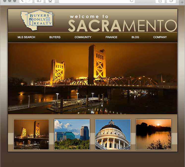 Sacramento California Real Estate Company Website Design