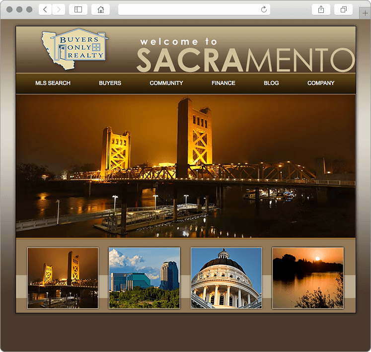 Sacramento California Real Estate Company Website Design