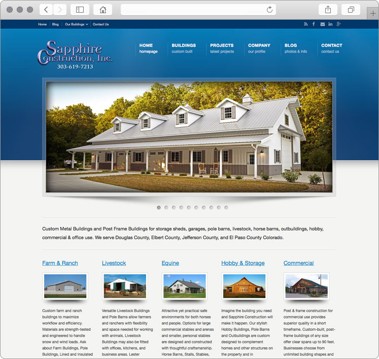 Post Frame Builder Responsive Website Design