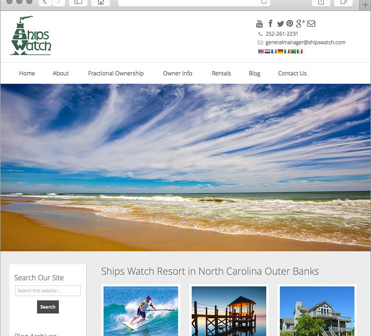 Outer Banks North Carolina Resort Real Estate Website