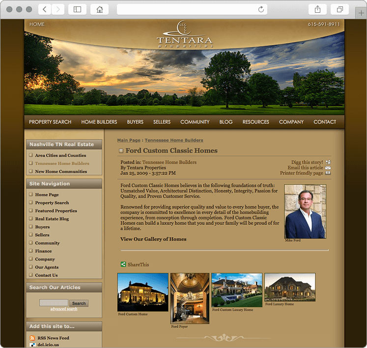 Tennessee Real Estate Company Website - Home Builder Galleries Tennessee Real Estate Company Website - Home Builder Galleries