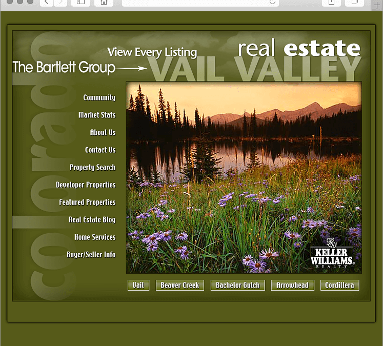 Vail Colorado Real Estate team Website