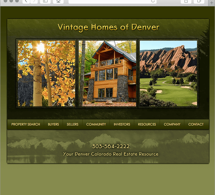 Denver Colorado Real Estate Broker Website