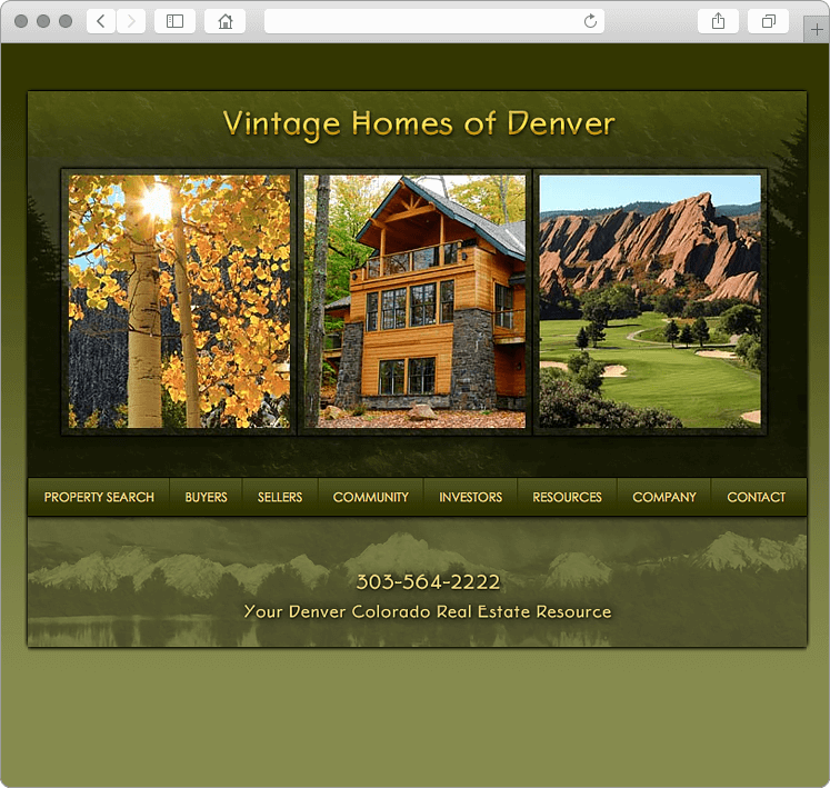Denver Colorado Real Estate Broker Website Design Denver Colorado Real Estate Broker Website Design