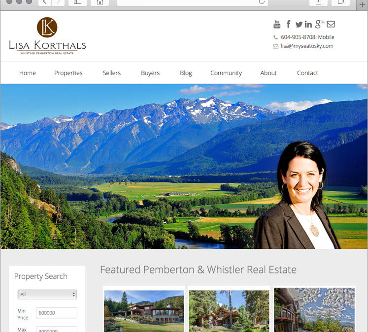 Pemberton & Whistler BC Real Estate Web Design