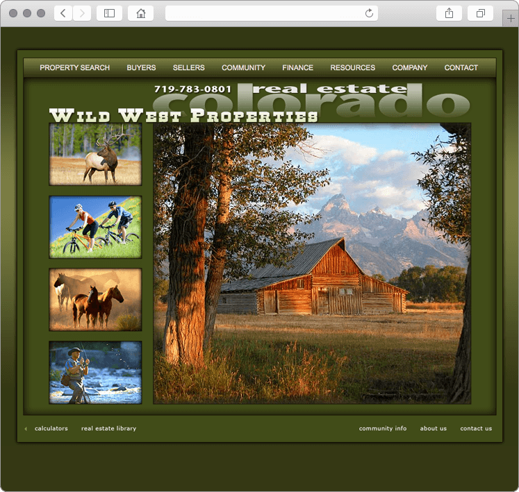 Colorado Ranch and Farm Land Website Design
