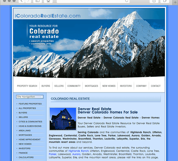 Colorado Custom Real Estate Website Design