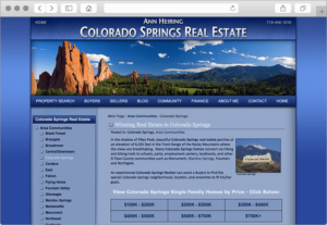 Colorado Springs Real Estate Website Design - Community CMS Tool