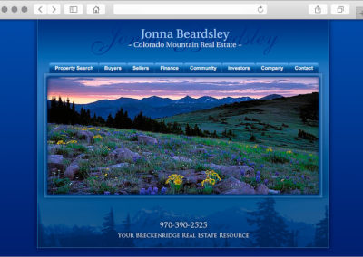 Breckenridge Colorado Real Estate Agent Web Design