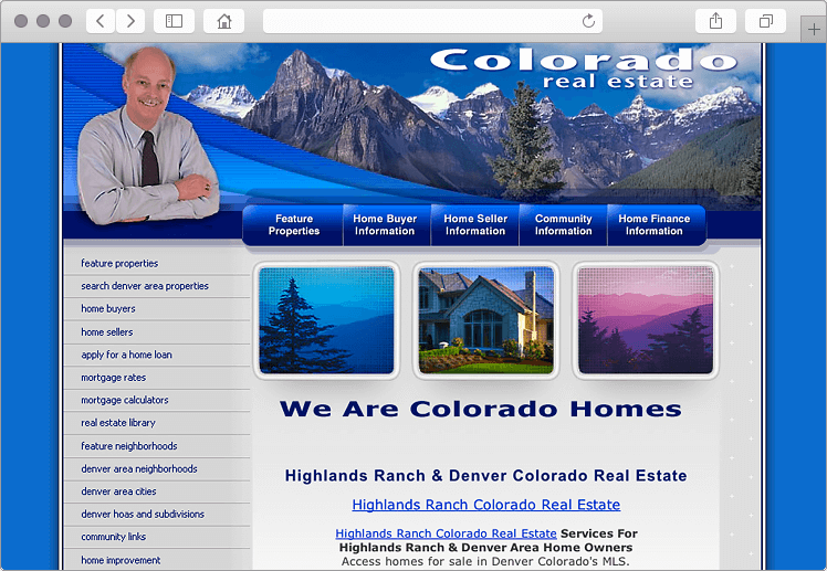 Highlands Ranch Colorado Real EstateLanding Page Design Highlands Ranch Colorado Real EstateLanding Page Design