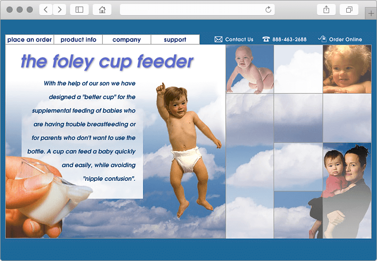 Baby Cup Feeder ECommerce Business Website Design