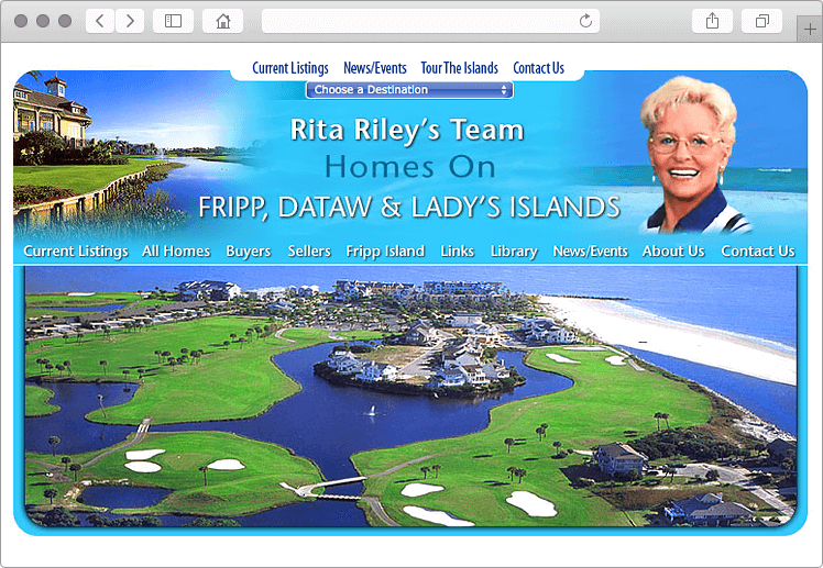 Fripp Island South Carolina Real Estate Web Design