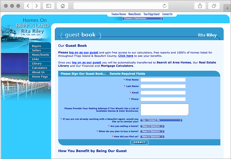 Fripp Island South Carolina Real Estate Website Guest Book Fripp Island South Carolina Real Estate Website Guest Book