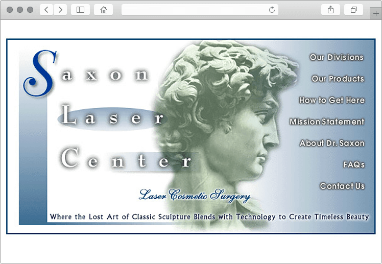 Laser Cosmetic Surgery Medical Center Website Design