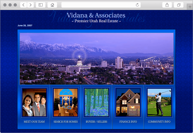 Utah Real Estate Company Web Design