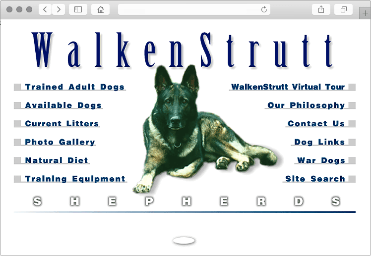 German Shepherd Dog Breeder Website