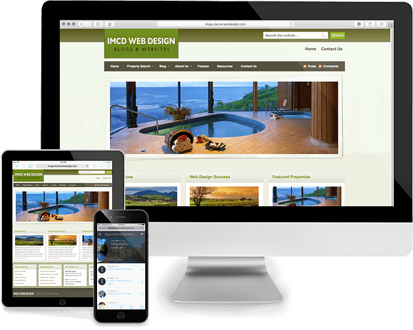 Responsive Nature Themed WordPress Real Estate Web Design