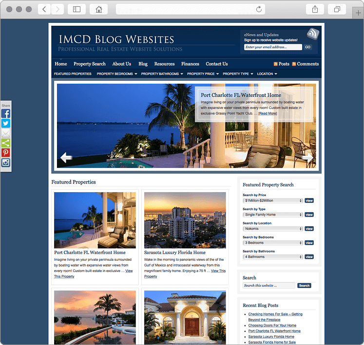 IMCD Professional Real Estate Website