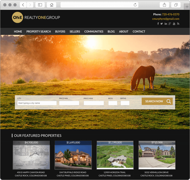 Parker Colorado Real Estate Agent Web Design Parker Colorado Real Estate Agent Web Design