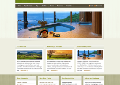 Nature Themed WordPress Real Estate Web Design