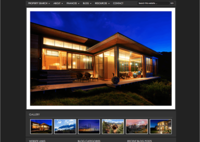 Gallery Style WordPress Real Estate Web Design