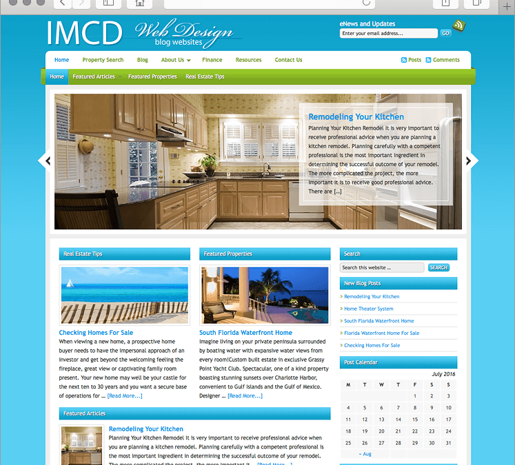 IMCD WordPress Real Estate Website Design