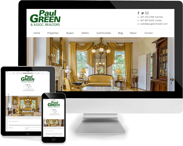 Natchez Mississippi Real Estate Company Website Design