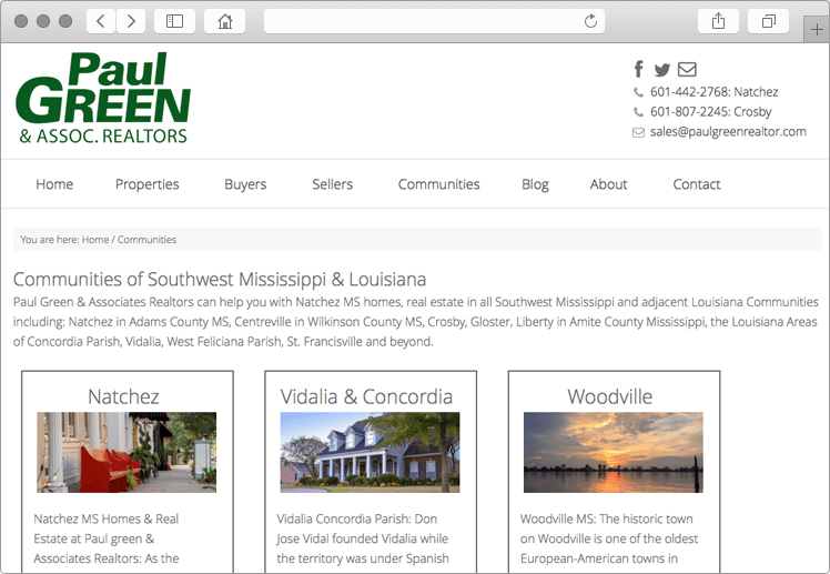 Communities of Southwest Mississippi & Louisiana Communities of Southwest Mississippi & Louisiana