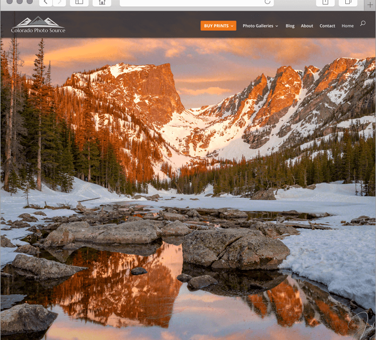 Colorado Photography Website Design