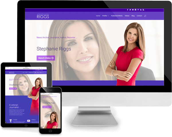 Radio Television Personality Mobile Responsive Website Design