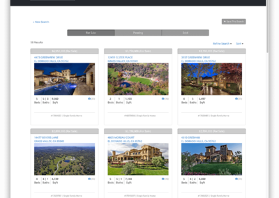 Custom Website Property Search Results