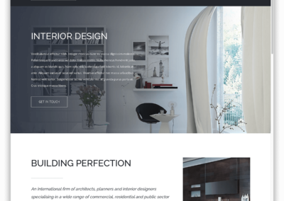 Custom Website Interior Design Services Page